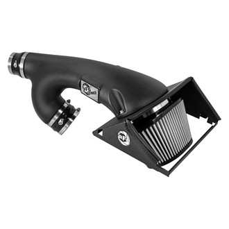aFe® - Magnum Force® Stage 2 Aluminum Wrinkle Black Cold Air Intake System with Pro Dry S Gray Filter