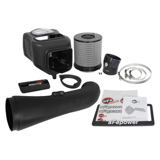 aFe® - Momentum® HD Aluminum Black Cold Air Intake System with Pro Dry S Gray Filter