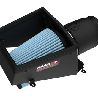 aFe® - Rapid Induction Wrinkle-Black Powder-Coated Cold Air Intake System with Pro 5R Filter