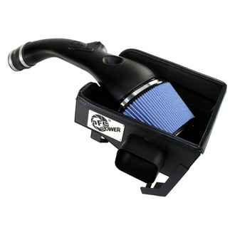 aFe® - Magnum Force® Stage 2 Aluminum Black Cold Air Intake System with Pro 5R Blue Filter without Heat Shield