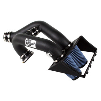 aFe® - Magnum Force® Stage 2 Dual Aluminum Black Cold Air Intake System with Pro 5R Blue Filter