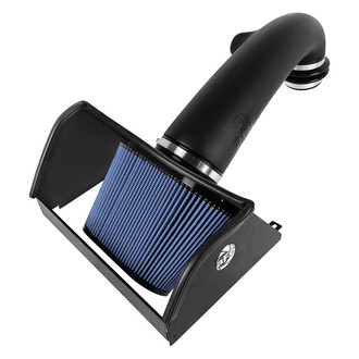 aFe® - Magnum Force® Stage 2 Plastic Black Cold Air Intake System with Pro 5R Blue Filter and Heat Shield