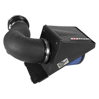 aFe® - Magnum Force® Stage 2 Plastic Black Cold Air Intake System with Pro 5R Blue Filter with Heat Shield