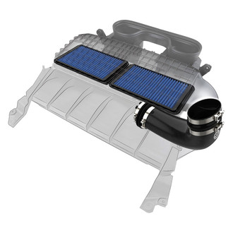 aFe® - Magnum Force Super Stock Black Cold Air Intake System with Pro 5R Blue Filter