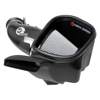 aFe® - Magnum Force® Stage 2 Track Series Aluminum Black Carbon Fiber Cold Air Intake System with Pro Dry S Gray Filter