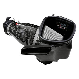 aFe® - Magnum Force® Stage 2 Track Series Black/Gray Carbon Fiber Cold Air Intake System with Pro Dry S Gray Filter
