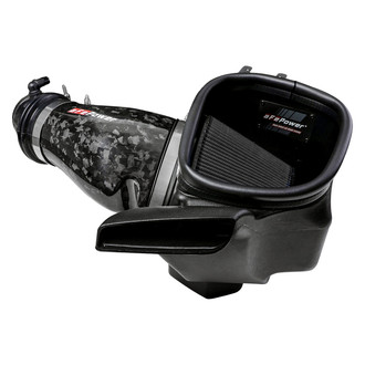 aFe® - Magnum Force® Stage 2 Track Series Black/Gray Carbon Fiber Cold Air Intake System with Pro 5R Blue Filter