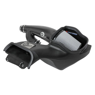 aFe® - Magnum Force® Stage 2 Track Series Black/Gray Carbon Fiber Cold Air Intake System with Pro Dry S Gray Filter