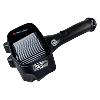 aFe® - Magnum Force® Stage 2 Track Series Black/Gray Carbon Fiber Cold Air Intake System with Pro Dry S Gray Filter