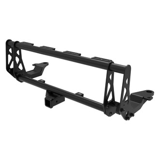 aFe® - Terra Guard Black Push Bar with Hitch Receiver