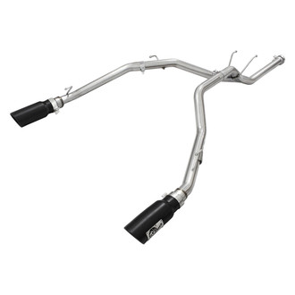aFe® - Large Bore HD™ 409 SS DPF-Back Exhaust System with Split Rear Exit