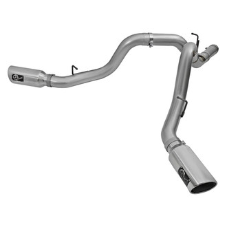 aFe® - Large Bore HD™ 409 SS DPF-Back Exhaust System with Split Side Exit