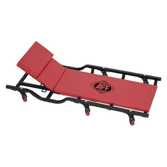 AFF® - 250 lb 42" x 3.5" Red Fully Padded Mechanic Creeper with Adjustable Headrest