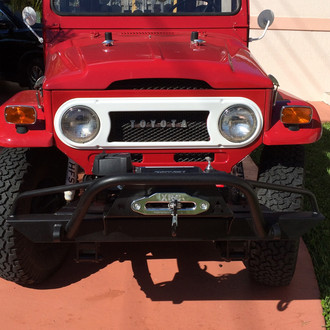 Affordable Offroad® - Affordable Series Mid Width Black Powder Coated Front Winch HD Bumper with Pre-Runner Guard