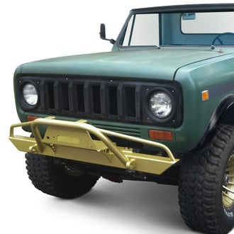 Affordable Offroad® - Affordable Series Mid Width Black Powder Coated Front Winch HD Bumper with Pre-Runner Guard