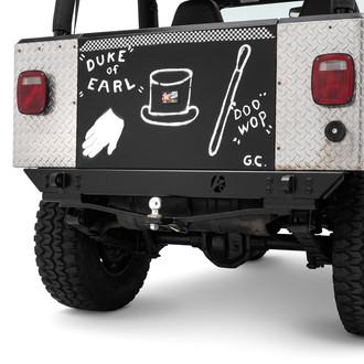 Affordable Offroad® - Flush Mount Stubby Raw Rear HD Bumper