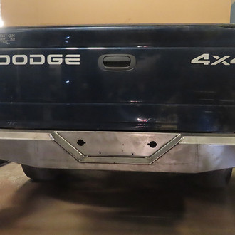 Affordable Offroad® - Elite Series Full Width Black Powder Coated Rear HD Bumper