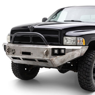 Affordable Offroad® - Elite Series Full Width Raw Front Winch Modular Bumper