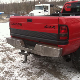 Affordable Offroad® - Elite Series Full Width Black Powder Coated Rear HD Bumper