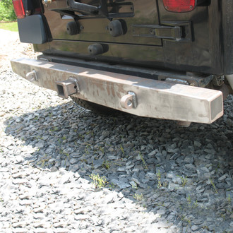 Affordable Offroad® - Elite Series Full Width Black Powder Coated Rear HD Bumper