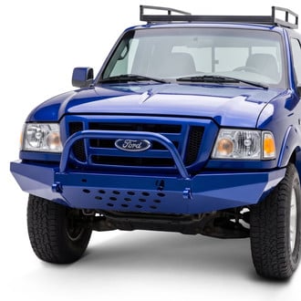 Affordable Offroad® - Elite Series Full Width Raw Front Modular Bumper with Hoop