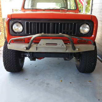 Affordable Offroad® - Elite Series Full Width Black Powder Coated Front Winch HD Bumper with Pre-Runner Guard