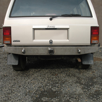 Affordable Offroad® - Elite Series Full Width Black Powder Coated Rear HD Bumper