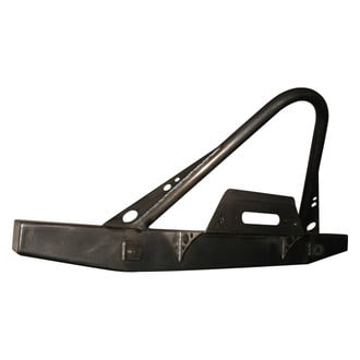 Affordable Offroad® - Elite Series Full Width Black Powder Coated Front Winch HD Bumper with Stinger
