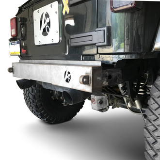 Affordable Offroad® - Flush Mount Stubby Black Powder Coated Rear HD Bumper