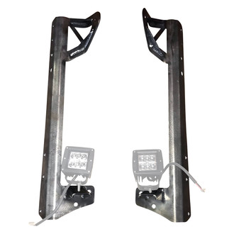 Affordable Offroad® - Windshield Frame and A-Pillar Mounts for 50" LED Light Bar and Pod Lights