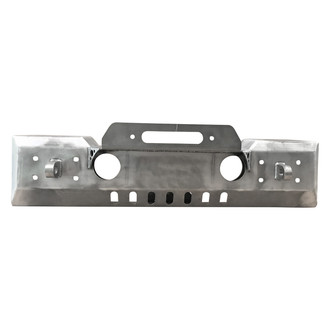 Affordable Offroad® - Stubby Black Powder Coated Front Winch HD Bumper