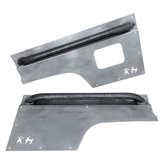 Affordable Offroad® - Raw Rear Body Armors with Rub Rails