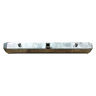 Affordable Offroad® - Rock Hard Series Full Width Black Powder Coated Rear HD Bumper