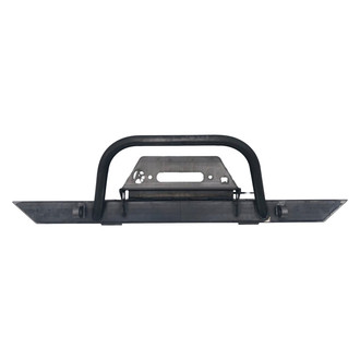 Affordable Offroad® - Affordable Series Mid Width Raw Front Winch HD Bumper with Hoop