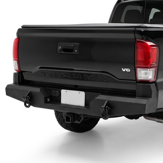 Affordable Offroad® - Elite Series Full Width Black Powder Coated Rear HD Bumper