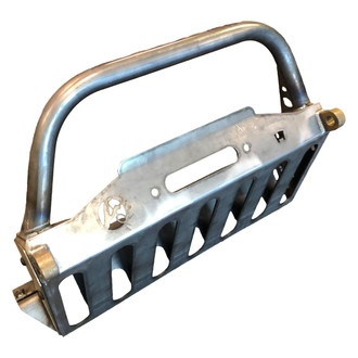 Affordable Offroad® - Elite Series Stubby Raw Front Winch HD Bumper
