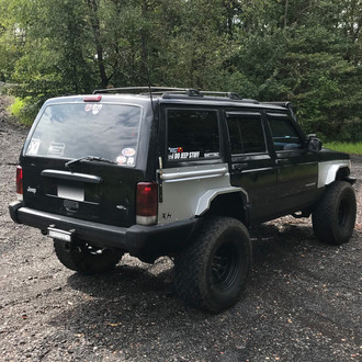 Affordable Offroad® - Elite Raw Rear Body Armor with Flares