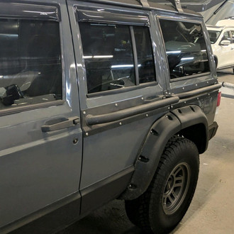 Affordable Offroad® - Elite Raw Rear Doors Quarter Rub Rails
