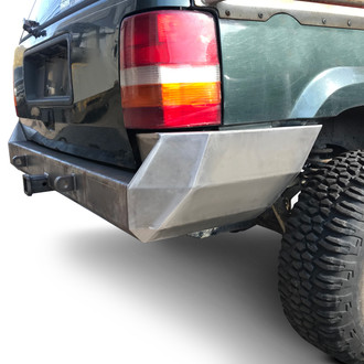 Affordable Offroad® - Elite Series Full Width Black Powder Coated Rear Modular Bumper