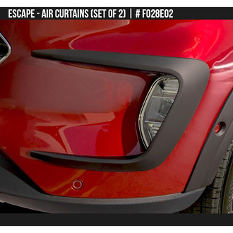 Air Design® - Satin Black Front Air Curtain Set