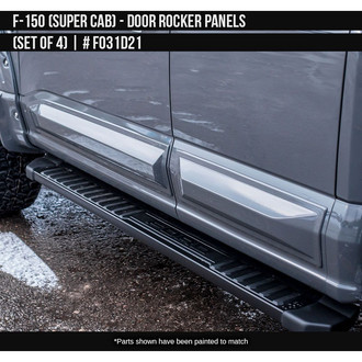 Air Design® - Satin Black Door Rocker Panel Set
