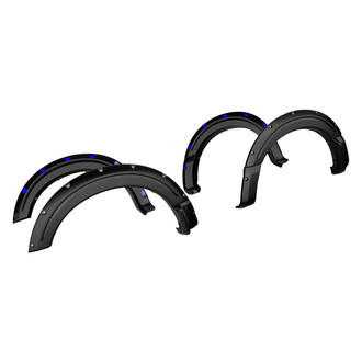 Air Design® - Super Bolt Satin Black Front and Rear Fender Flare Kit