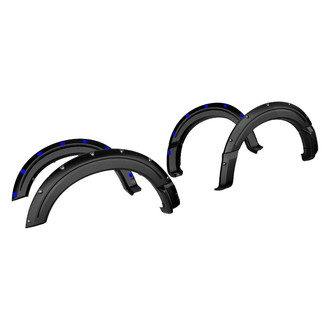 Air Design® - Super Bolt Satin Black Front and Rear Fender Flare Kit