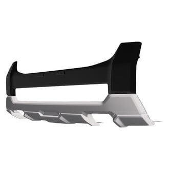 Air Design® - Satin Black and Silver Front Bumper Guard with DRL