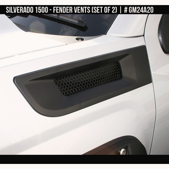 Air Design® - Satin Black Front Fender Vent Set