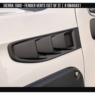 Air Design® - Satin Black Front Fender Vent Set