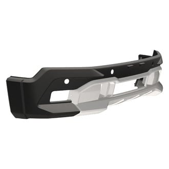 Air Design® - Satin Black and Silver Front Bumper Guard with DRL