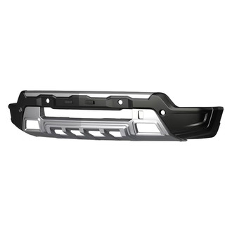 Air Design® - Satin Black and Silver Front Bumper Guard with DRL