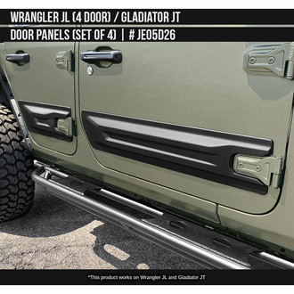 Air Design® - Satin Black Door Rocker Panel Set