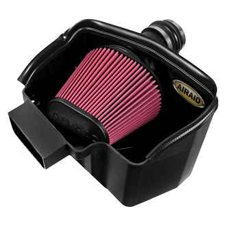 AIRAID® - MXP Series Dam High-Density Polyethylene Cold Air Intake System with SynthaMax™ Red Filter without Intake Tube